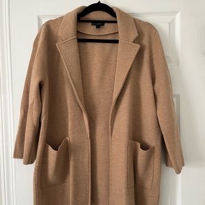 J Crew open front merino wool sweater blazer